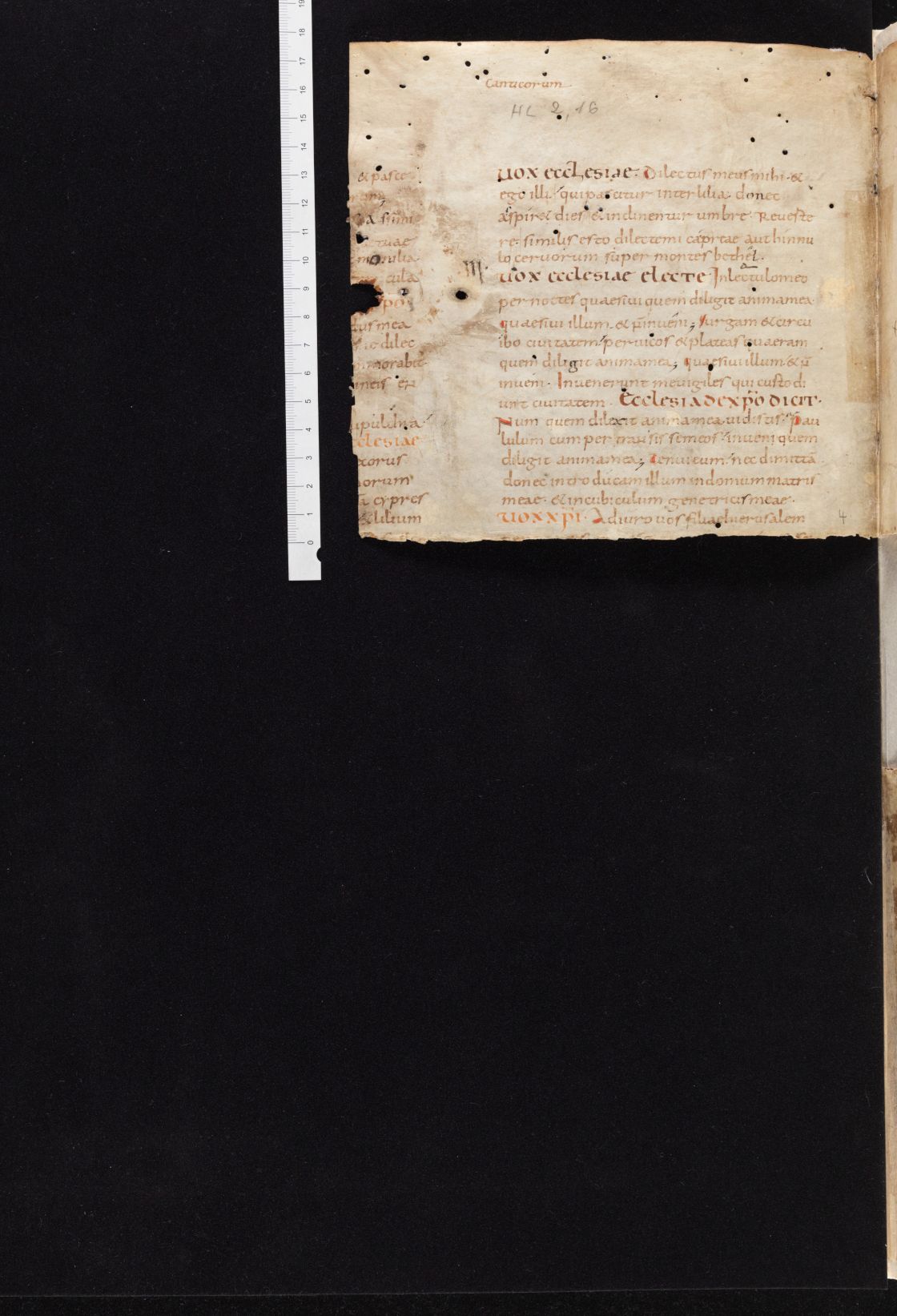 Solothurn, Zentralbibliothek, Cod. S II 151, p. 4 - Biblia latina: Vulgata, recensio Alcuini