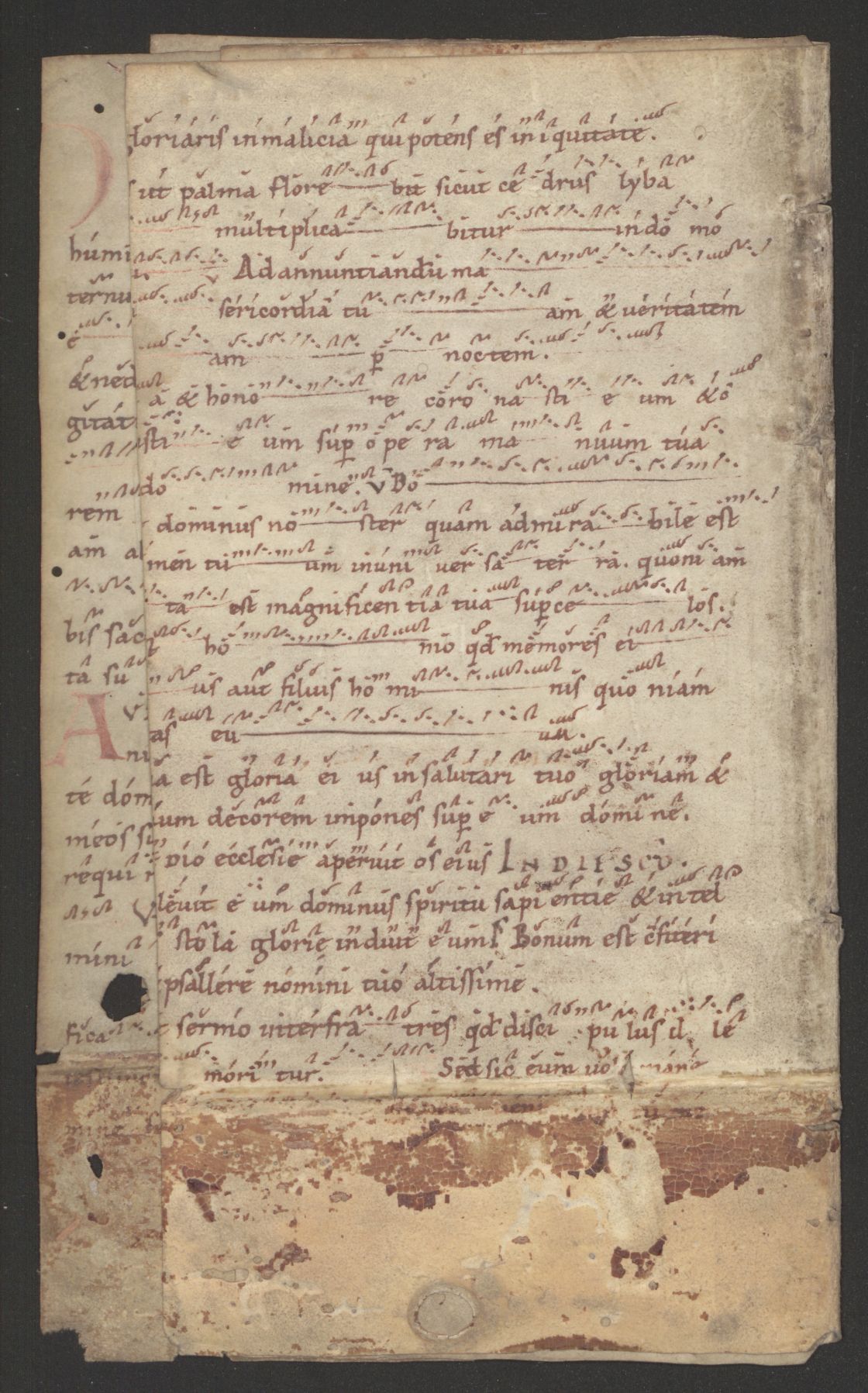 Gradual (Fragment), Trier, Stadtbibliothek Weberbach Trier, Fragmentenbox 12a, Fragment 01-23, no. 10a 
