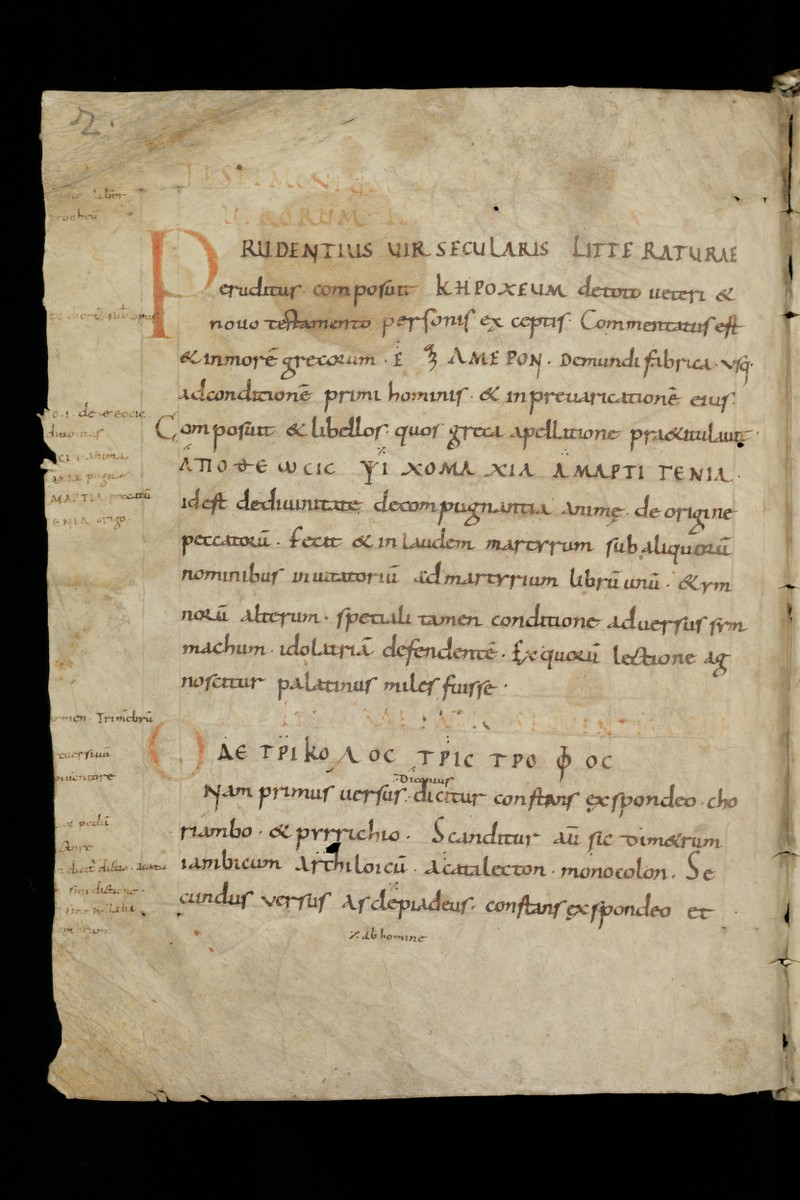 Buchumschlag - Kathemerinωn liber; Secundus liber Peristephano; Commentarius scholasticus in Perihermenias Aristotelis; De trinitate, de divinitate, de substantiis, contra Nestorium