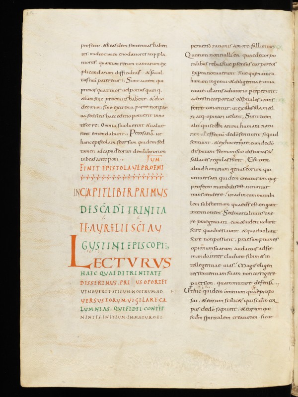 Buchumschlag - De Trinitate libri XV; Brief an Aurelius