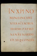 Vita S. Martini cum epistolis et dialogis