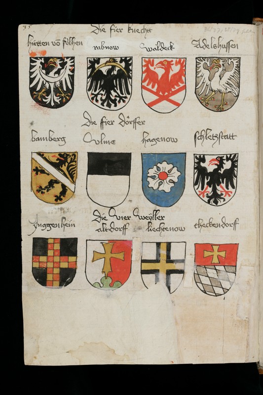 Buchumschlag - Wappenbuch von Hans Haggenberg