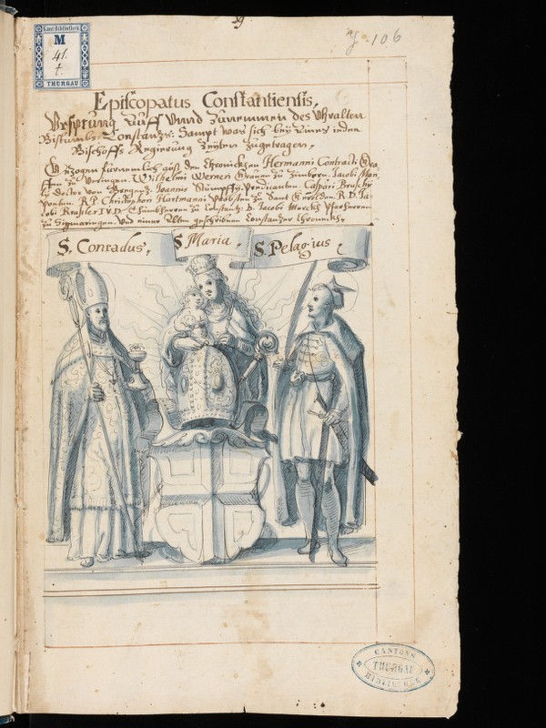 Buchumschlag - Chronik des Bistums Konstanz