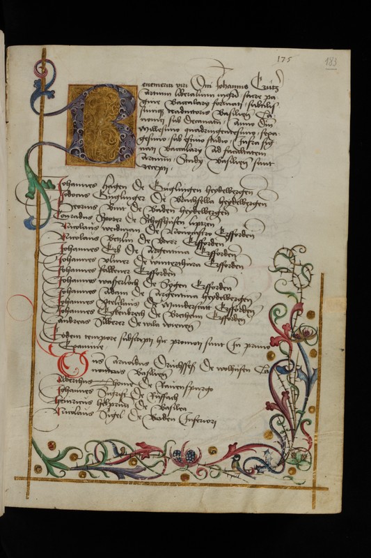 Buchumschlag - Matrikel der Artisten-Fakultät, 1461-1748