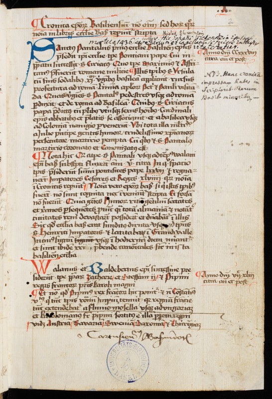 Buchumschlag - Sammelhandschrift (Chronikalia)
