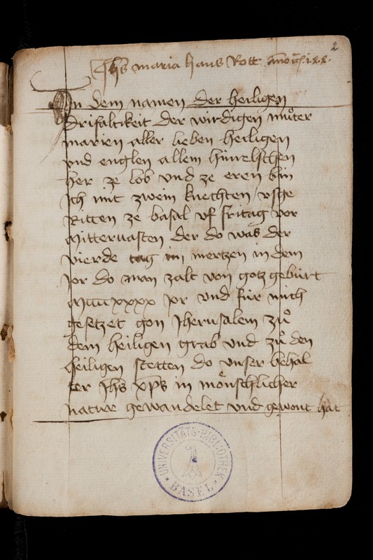 Buchumschlag - Pilgerreisen nach Jersualem 1440 und 1453